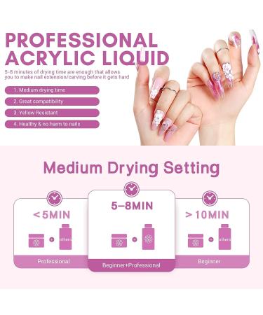 Saviland Acrylic Nail Kit with 3 Colors Powder & Liquid Set - Non-acid PH Bond, Top Gel, False Nails, Glue, and Forms - Complete Starter Kit for DIY Home Nail Art - Buy Online on SooperMarket.com