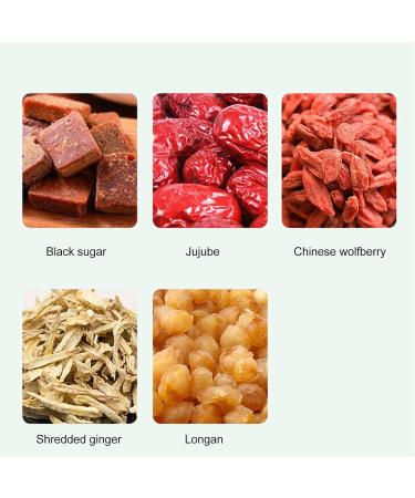 Black Sugar Ginger Jujube Tea Chinese Traditional Longan Wolfberry Healthy Tea Brown Sugar Ginger Red Dates Tea for Home Office Hotel - Buy Online on SooperMarket.com