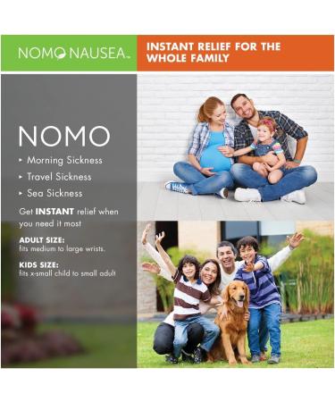 NOMO Anti Nausea Wristband - Peppermint Aromatherapy Acupressure Relief | Motion Sickness Band for Kids & Adults | Small Size (3.5-6.2) | Nude (Pack of 2) - Buy Online on SooperMarket.com