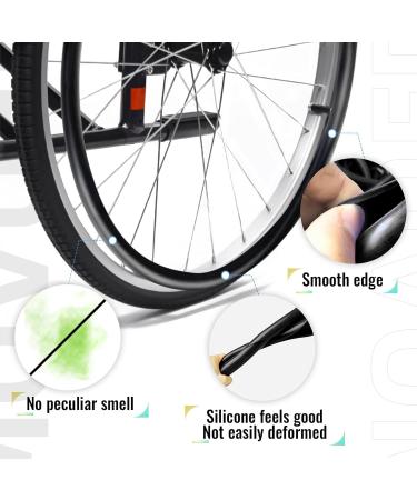Wheelchair Wheel Covers Wheelchair Push Rim Covers Non-Slip Wear-Resistant Hand Push Cover Push Protective Cover 1pair Wheelchair Push Rim Covers 7 Colors(Pink 22 inches) 22 inches Pink - Buy Online on SooperMarket.com