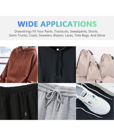 24Pcs 12 Colors Drawstring Replacement Cords with Threaders and Cord Locks - 51 Long - Buy Online on SooperMarket.com