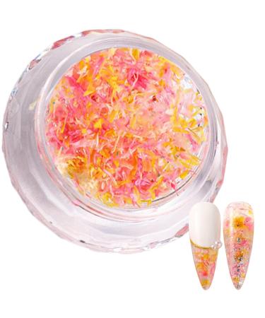 1Box 3D Dried Flower Nail Mixed Nails Art Spring Nail Craft Making Supplies Manicure Nail Decorations Nail Accessories S053D
