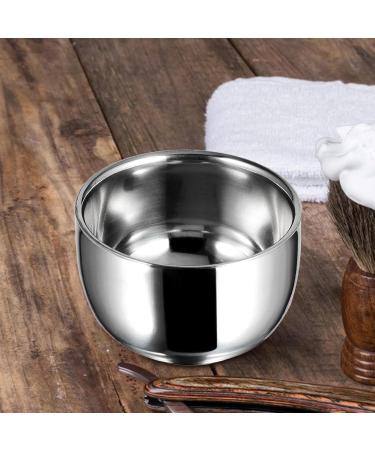 MagiDeal Stainless Steel Shaving Bowl - Unbreakable Double Layer Shaving Mug & Soap Cup for Men - Durable Gift for Husband - Buy Online on SooperMarket.com