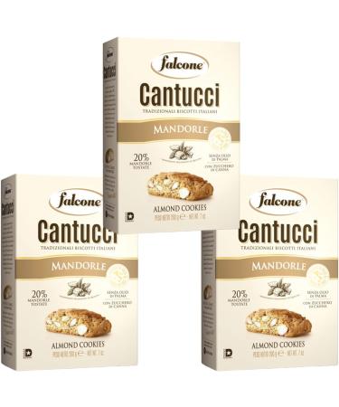 Falcone Almond Cantucci 200g Pack of 3 - Mandorle Cantuccini - Buy Online on SooperMarket.com