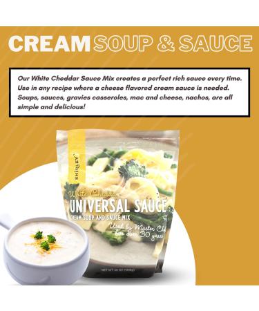 Shirley J White Cheddar Powder 3 Pounds - Just Add Water for Rich Alfredo Sauce, Casseroles, Risotto, and Soups - Buy Online on SooperMarket.com