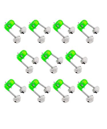 40PCS Fishing Rod Alarm Bells with Plastic Clip and Dual Alert Bells Loud Sound Fishing Bite Indicators Fishing Tools Accessories for All Kinds of Sea Rods