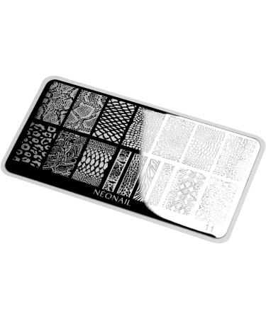 Neonail Stamping Plate 11 | Nail Art & Design Stencil | French Nails Stamp Schablone | Perfect for Creative Nail Designs - Buy Online on SooperMarket.com