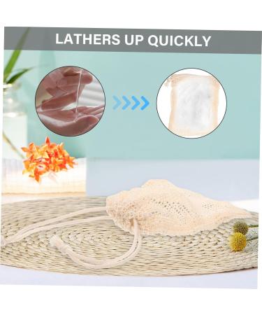 MUSISALY 16 Pcs Soap Storage Bag Shower Foaming Nets Exfoliating Soap Bar Body Bar Soap Cotton Linen - Buy Online on SooperMarket.com