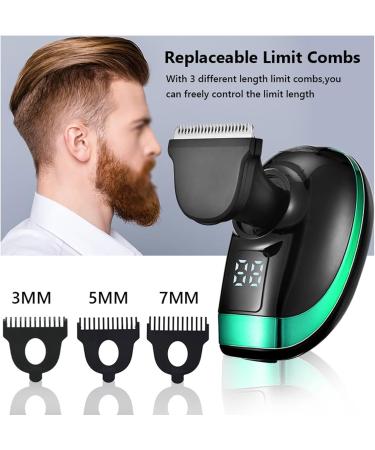 TEMKIN 5 in 1 Electric Shaver - Rechargeable Electric Razors with Floating Heads Hair Clipper Nose & Ear Trimmer Facial Cleaning Brush for Men - International Shipping Available - Buy Online on SooperMarket.com