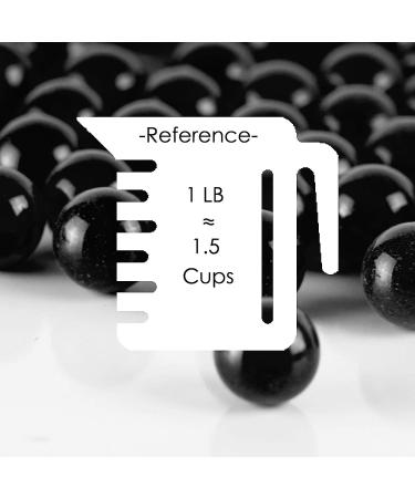 Black Glass Marble Vase Filler 1 LB | Aquarium Round Beads | Decorative Gem Pebbles - Buy Online on SooperMarket.com