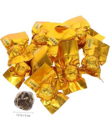 Warmhm 10pcs Chinese Flower Tea Green Tea with Flowers Wrapped Blooming Tea Flowering Tea Artistic Tea Organic Blooming Flower Tea Gold Tea Ball As Shown medium - Buy Online on SooperMarket.com