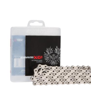 SRAM X01 Eagle Chain - 12-Speed 126 Links - Silver/Black - Buy Online on SooperMarket.com
