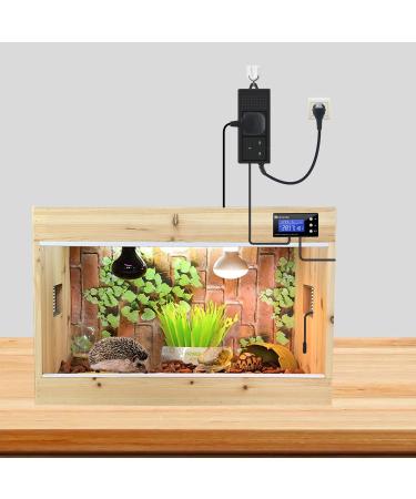 KETOTEK Digital Dimming Thermostat Reptile Day/Night Timer | PID Temperature Controller for Heat Lamps, Terrariums, Aquariums | Waterproof Sensor Probe KT5000 - Buy Online on SooperMarket.com