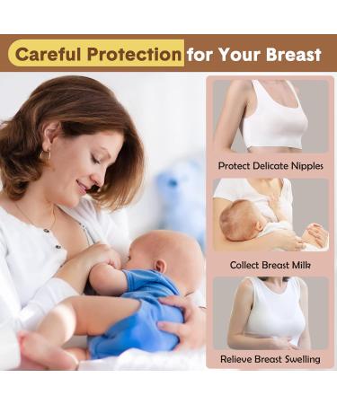 Lictin Breast Shells 2PCS Milk Collector Set | Silicone Nursing Cups for Breastfeeding | Includes 20 Breast Milk Storage Bags | Reusable and Leakproof - Buy Online on SooperMarket.com