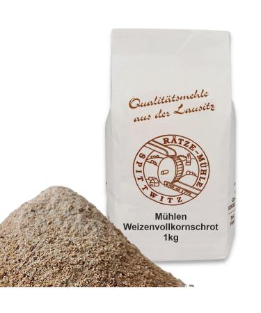 Mills whole wheat meal medium 1000g fresh from the R tze mill 100% regional and natural wheat meal 1kg 1 kg