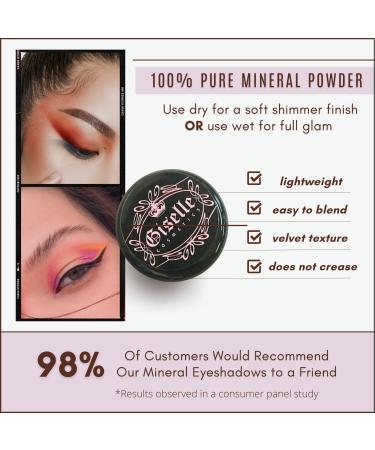 Organic Mineral Eyeshadow - Coral Gold | Giselle Cosmetics Loose Powder | 3g - Buy Online on SooperMarket.com