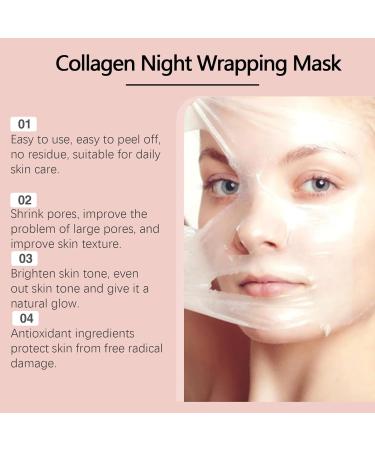 Collag-en Night Wrapping Masque Hydrating Peel Off Face Covers 75g Night Wrapping Facial Sheets Face Skincare For Women Nourishing Face Care For All Skin Types - Buy Online on SooperMarket.com