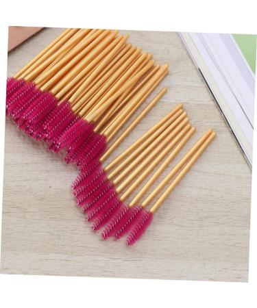 KALLORY 50 Pcs Colored Mascara Lash Bonder Mascara Black Eyelash Mascara Brush Eyelash Brush Stick Make up 50 Pcs Rose - Buy Online on SooperMarket.com