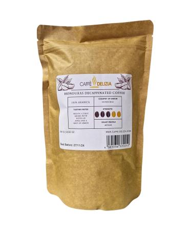 Caffe Delizia Honduras Decaf Coffee Beans | Medium Roast Blend | 250g Resealable Bag