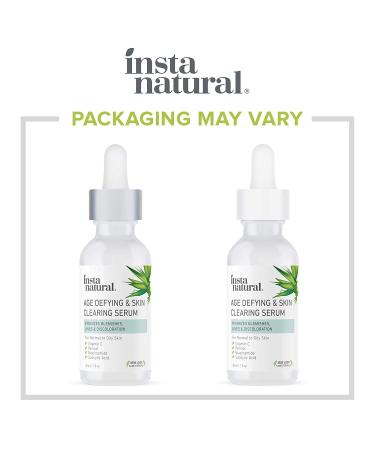 InstaNatural Age-Defying Serum | Anti-Aging & Skin Clearing | 1 fl oz - Buy Online on SooperMarket.com