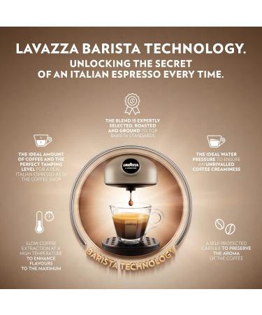 Lavazza A Modo Mio Espresso Intenso Coffee Capsules - 16 Count Pack | Intensity 13 Arabica and Robusta Blend | Spicy Notes | Medium-Dark Roasting | Compostable Pods - Buy Online on SooperMarket.com
