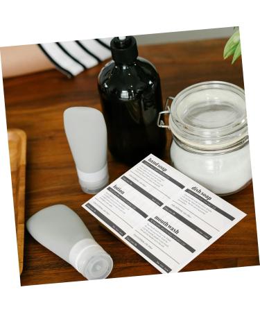 KICHOUSE 8 Sheets Bathroom Bath Tags Conditioner Labels Skincare Toiletries Sticker Shampoo Water Proof - Buy Online on SooperMarket.com