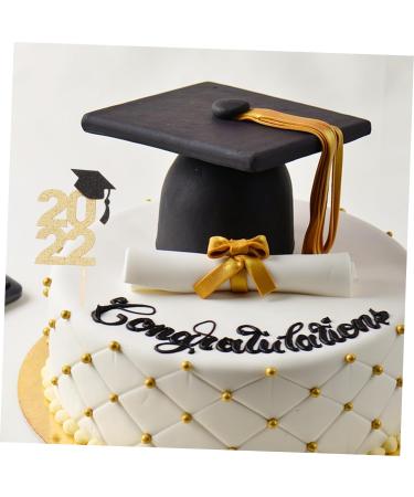MAGICLULU 13pcs Graduation Season Cake Insert Cardstock Topper Graduate Dessert Toppers Graduation Baking Topper 2022 Cupcake Topper Congrats Desserts Inserts Toothpick Glitter Paper Food - Buy Online on SooperMarket.com