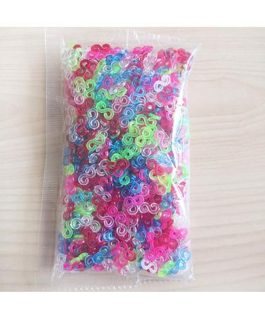 3200 S Clips Loom Bands Connectors & Hooks Refill Kit - Colorful DIY Bracelet Making Supplies - Buy Online on SooperMarket.com