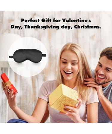 Silk Sleep Mask Eye Cover for Women and Men - Soft Satin Blindfold for Comfortable Sleep and Travel - Buy Online on SooperMarket.com
