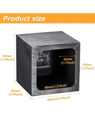 Graphite Ingot Mold for Gold, Silver, Copper Casting - 40x40x45mm, 1000g Gold/500g Silver - Buy Online on SooperMarket.com