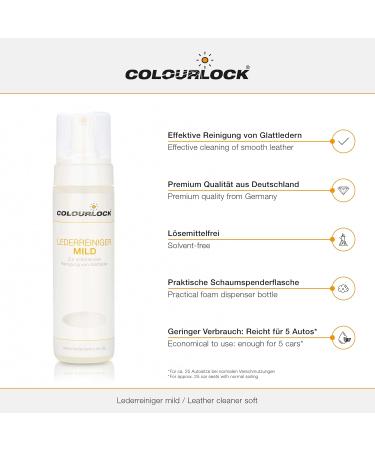COLOURLOCK Leather Cleaner Mild 200ml with Sponge - Gentle Leather Care for All International Shipping - Buy Online on SooperMarket.com