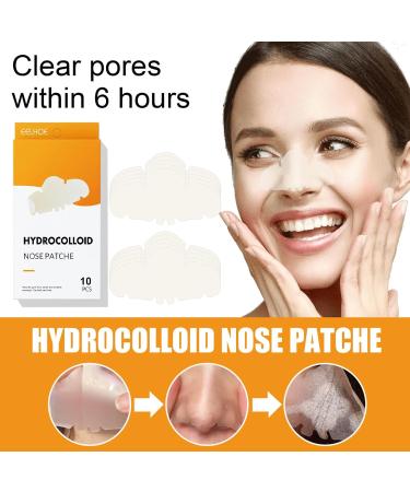 10pcs Hydrocolloid Blackhead Removal Patches | Deep Cleansing Pore Strips for Face, Nose, and Pores | Dermatologist Approved | Overnight Use - Buy Online on SooperMarket.com