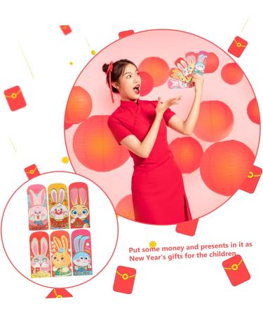 Didiseaon 90 Pcs 2023 Year of The Rabbit Red Packets Lucky Hong Bao Chinese New Year Red Pocket Red Envelopes Chinese New Year Red Envelope New Year Money Envelope Paper Wedding Coin As Shown 1x3pcs 17X9CMx3pcs - Buy Online on SooperMarket.com