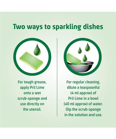 Pril Grease Fighter Liquid Dishwash Gel 3L - Lime Fresh Active Power Formula No Residue | Best International Shipping - Buy Online on SooperMarket.com