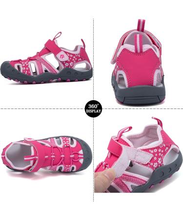 Csgkag Boys Girls Closed Summer Beach Sandals - Sport Outdoor Trekking Shoes 30 EU Pink - Buy Online on SooperMarket.com
