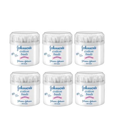 Johnson's Johnsons Cotton Buds (200) Pack of 6