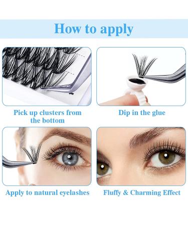 40 Roots Faux Mink Lash Clusters - 0.07D Curl, 16mm | DIY Reusable Natural Look - Buy Online on SooperMarket.com