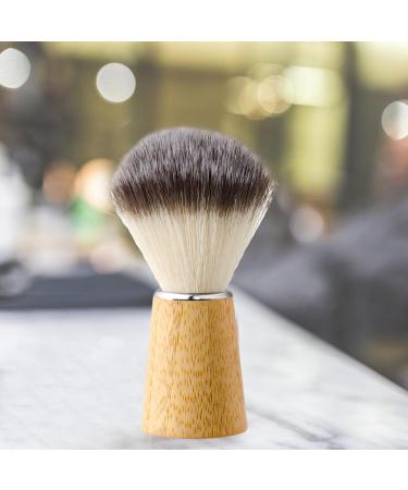 Magideal Men's Razor Brush - Nylon Synthetic Bristles & Bamboo Grip | Perfect Gift for Dad Men & Friends - Buy Online on SooperMarket.com