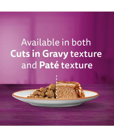 WHISKAS Perfect Portions Adult Wet Cat Food Pat and Cuts in Gravy - Chicken - Turkey - Beef - Salmon - 75g (24 Pack) - Buy Online on SooperMarket.com