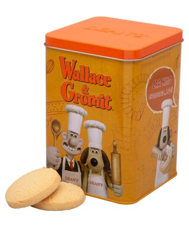 Wallace & Gromit Scottish All Butter Shortbread Biscuit Gift Tin - 300g Reusable Collectable "Cracking Shortbread Box. Delicious Irresistible Luxury Cookie Snack. Give At Christmas Or For A Birthday.