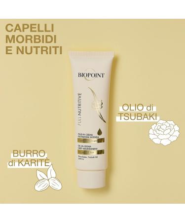 Biopoint Full Nutritive Hair Oil with Intense Nourishment Moisturising and Strengthening Effect Protects Hair Gives Suppleness and Suppleness 150 ml - Buy Online on SooperMarket.com