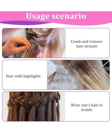 Professional 3-Sized Highlight Comb Set for Hairdresser - Vellen Strand Ridge Hairdresser Tools - Buy Online on SooperMarket.com