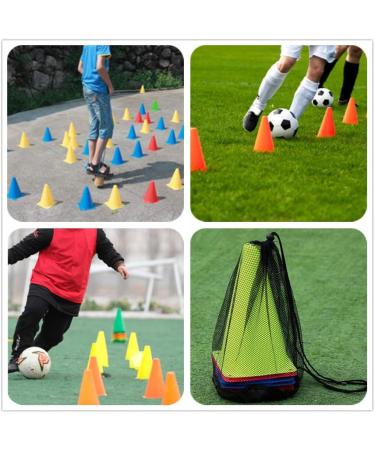 YOQXHY Soccer Cones (25 Pack) - 7 Inch Agility Training Sports Cones with Carry Bag - Ideal for Kids Football Basketball Drills - Field Markers in 5 Colors - Buy Online on SooperMarket.com