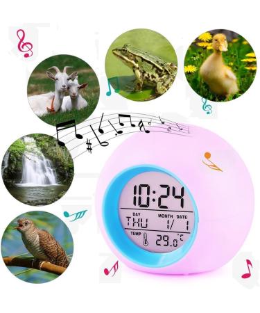 Xingdianfu LED Alarm Clock for Kids | Digital Light Alarm & Mood Lamp | 7 Colors Bedside Clock - Shop Internationally - Buy Online on SooperMarket.com