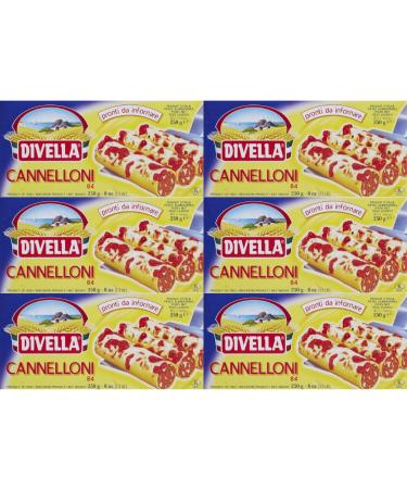 Divella Cannelloni Pasta Tubes 250g N. 84 (6x250g)