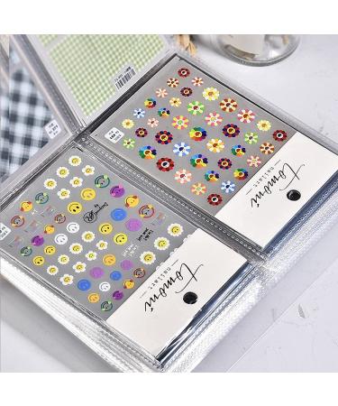 Translucent Nail Art Sticker Storage Book - 80 Slots | Empty Album for Decals/Photos - Nail Art Tools Organizer - Buy Online on SooperMarket.com