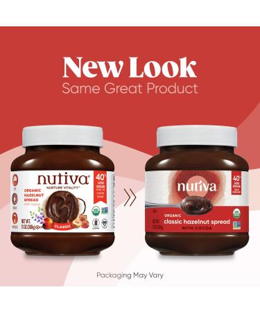 Nutiva Organic Hazelnut Spread Classic - 13 oz (369 g) | Vegan & Gluten-Free - Buy Online on SooperMarket.com