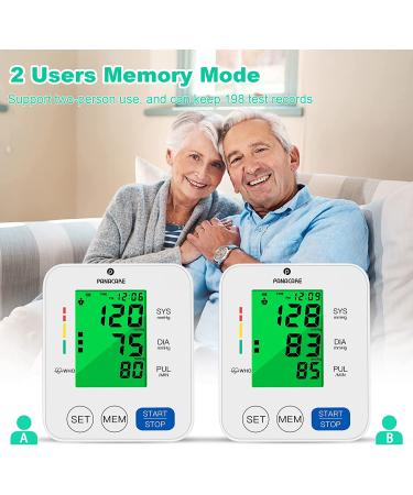 PANACARE Automatic Upper Arm Blood Pressure Monitor - Accurate Digital BP Cuff Kit with Audio Reading and Heart Rate Indicator - Buy Online on SooperMarket.com
