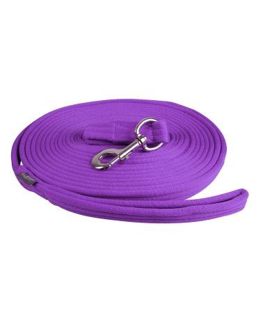 Lunging line lunge lead rope QHP 8m with bag 9 colors (purple)