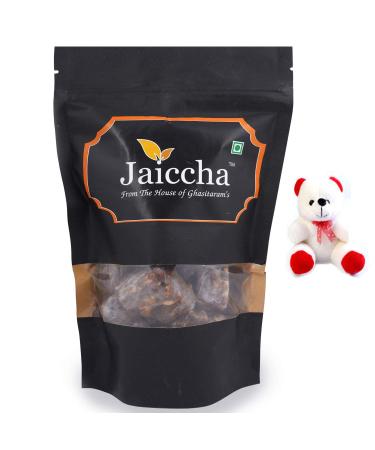 Jaiccha Ghasitaram Valentine Gifts - Valentine Sweets Choco Crunchy Dryfruit Bites in a Black Pouch and a Teddy